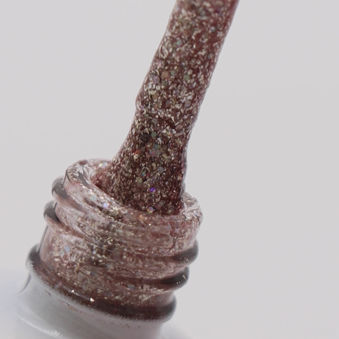 Verniz Gel Express Unicorn Glitter Gold Rosé Nº 1006 6ml