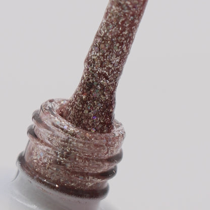 Verniz Gel Express Unicorn Glitter Gold Rosé Nº 1006 6ml