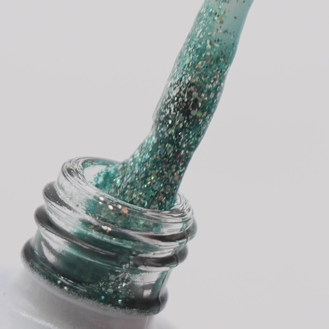 Verniz Gel Express Unicorn Glitter Green Nº 1003 6ml