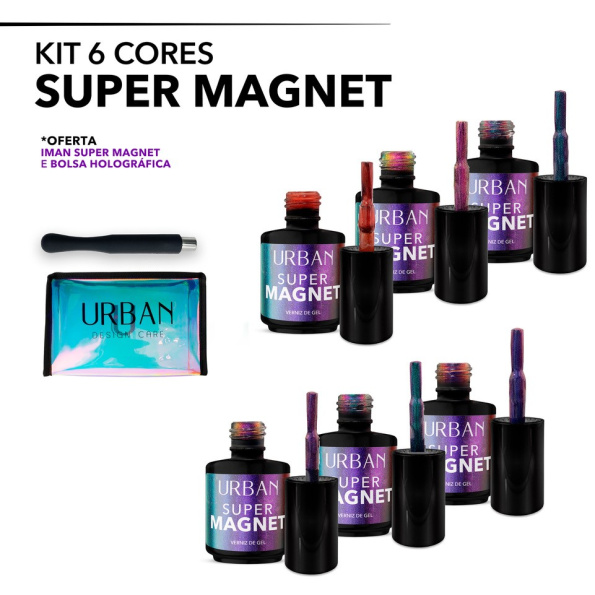 Kit 6 Cores Super Magnet